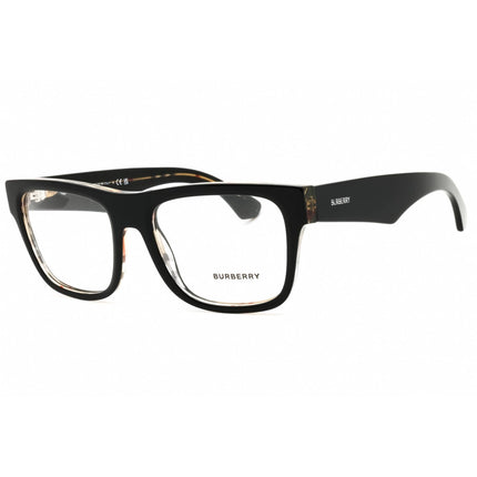 Burberry Men's Eyeglasses - Black On Vintage Checkered Acetate Frame | 0BE2411 4121 ,