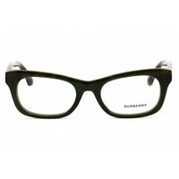 Burberry Women's Eyeglasses - Checkered Green Rectangular Frame, 50mm | 0BE2422 4125 ,