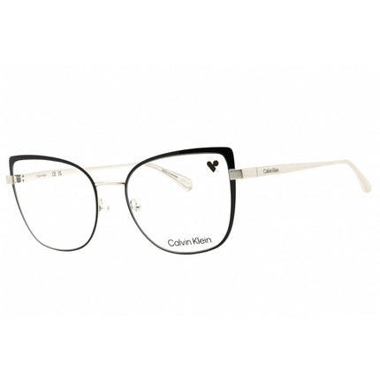 Calvin Klein Women's Eyeglasses - Black/Silver Metal Full Rim Frame | CK22101 072 ,