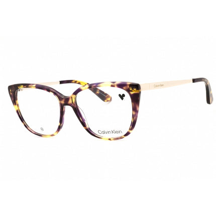 Calvin Klein Women's Eyeglasses - Violet Havana Acetate Full Rim Frame | CK23520 528 ,