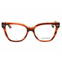 Calvin Klein Women's Eyeglasses - Striped Brown Acetate Full Rim Frame | CK23543 240 ,