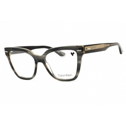 Calvin Klein Women's Eyeglasses - Striped Grey Acetate Full Rim Frame | CK23543 023 ,