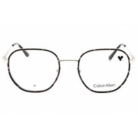 Calvin Klein Men's Eyeglasses - Grey Havana Metal Round Full Rim Frame | CK24113 025 ,