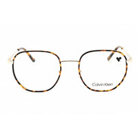 Calvin Klein Men's Eyeglasses - Dark Havana Metal Round Full Rim Frame | CK24113N 235 ,