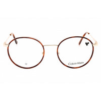 Calvin Klein Unisex Eyeglasses - Blonde Havana Metal Full Rim Frame | CK24114 265 ,