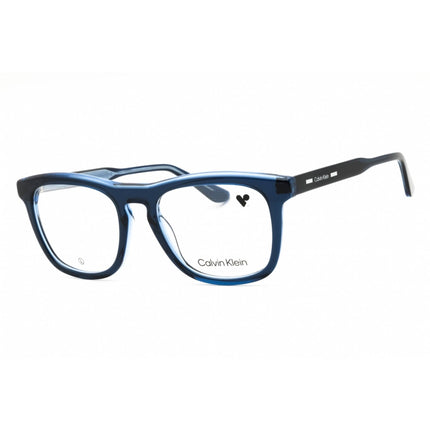 Calvin Klein Men's Eyeglasses - Blue Acetate Rectangular Shape Frame | CK24515 438 ,