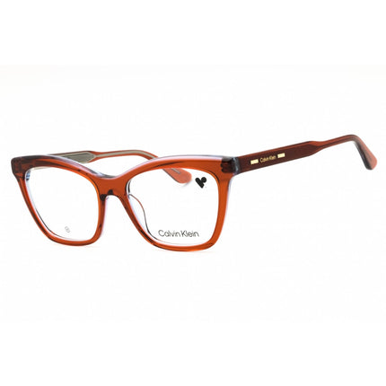 Calvin Klein Women's Eyeglasses - Brown/Azure Acetate Full Rim Frame | CK24517 227 ,