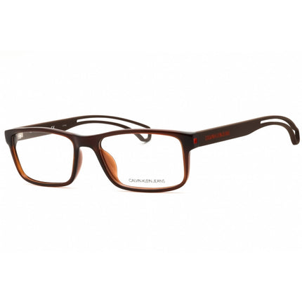 Calvin Klein Jeans Unisex Eyeglasses - Crystal Dark Brown Full Rim | CKJ19509 201 ,