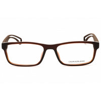 Calvin Klein Jeans Unisex Eyeglasses - Crystal Dark Brown Full Rim | CKJ19509 201 ,