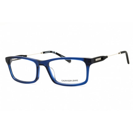 Calvin Klein Jeans Men's Eyeglasses - Crystal Dark Blue Acetate Frame | CKJ20809 401 ,