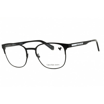 Calvin Klein Jeans Men's Eyeglasses - Matte Black Metal Oval Frame | CKJ21225 002 ,