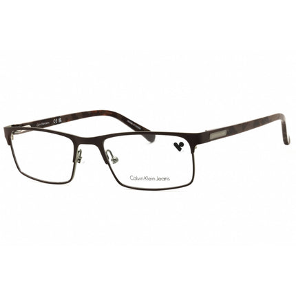Calvin Klein Jeans Men's Eyeglasses - Brown Metal Rectangular Shape Frame | CKJ527 200 ,