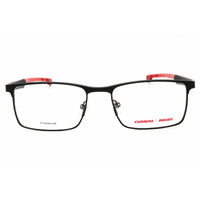 Carrera Men's Eyeglasses - Black/Red Metal Rectangular Frame | CARDUC 027 0OIT 00 ,