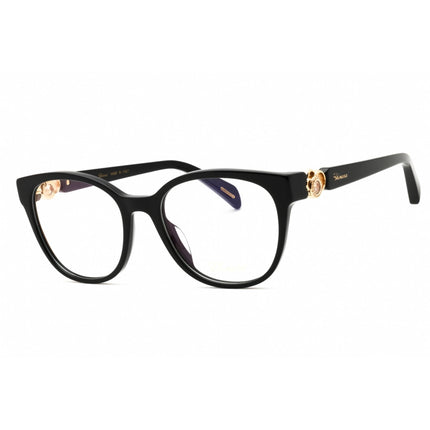 Chopard Women's Eyeglasses - Shiny Black Acetate Round Full Rim Frame | VCH356S 0700 ,