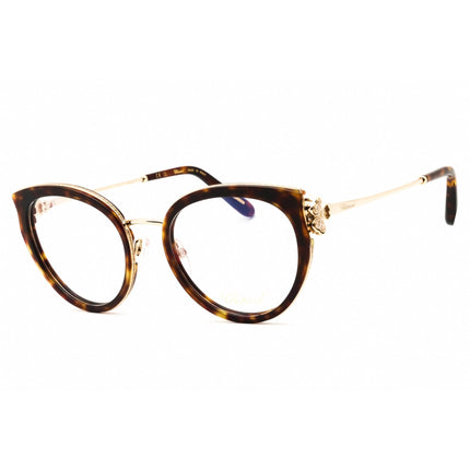 Chopard Women's Eyeglasses - Havana Metal Cat Eye Full Rim Frame | VCH367S 0909 ,