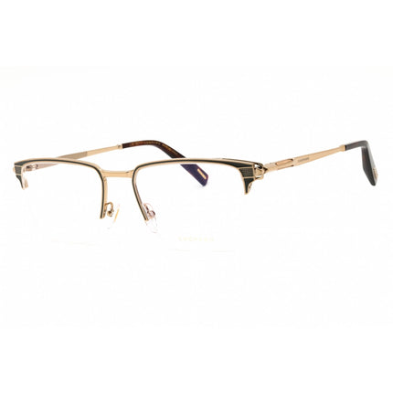 Chopard Men's Eyeglasses - Shiny Grey/Gold Metal Round Half Rim Frame | VCHL20 02A8 ,