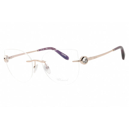Chopard Women's Eyeglasses - Shiny Red/Gold Metal Rimless Frame | VCHL27S 0A39 ,