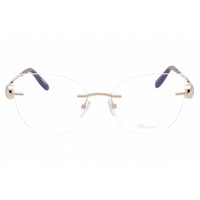 Chopard Women's Eyeglasses - Shiny Red/Gold Metal Rimless Frame | VCHL27S 0A39 ,