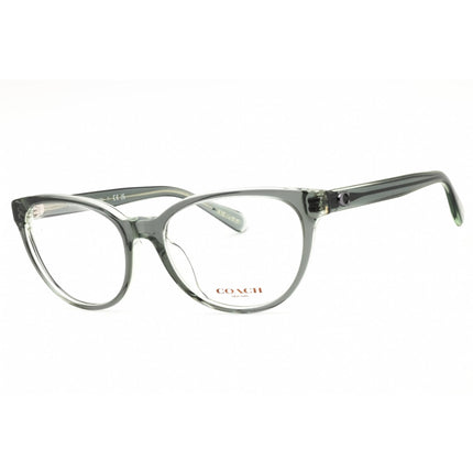 Coach Women's Eyeglasses - Transparent Green Acetate Cat Eye Frame | 0HC6210U 5746 ,