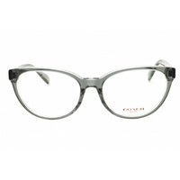Coach Women's Eyeglasses - Transparent Green Acetate Cat Eye Frame | 0HC6210U 5746 ,