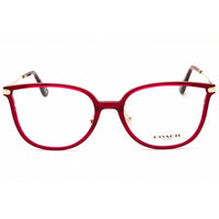 Coach Women's Eyeglasses - Transparent Burgundy Acetate Round Frame | 0HC6214D 5721 ,