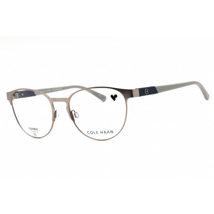 Cole Haan Unisex Eyeglasses - Gunmetal Grey Metal Round Full Rim Frame | CH4522 033 ,
