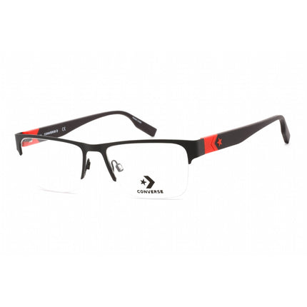Converse Men's Eyeglasses - Matte Black/Red Metal Rectangular Frame | CV3009 015 ,