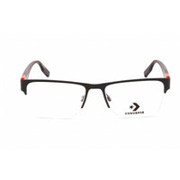 Converse Men's Eyeglasses - Matte Black/Red Metal Rectangular Frame | CV3009 015 ,