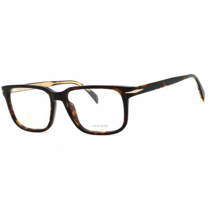 David Beckham Men's Eyeglasses - Rectangular Plastic Full Rim | DB 1022 0086 00 ,