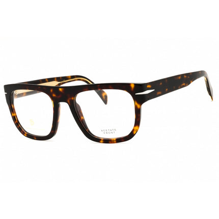 David Beckham Unisex Eyeglasses - Rectangular Plastic Full Rim | DB 7052 0086 00 ,
