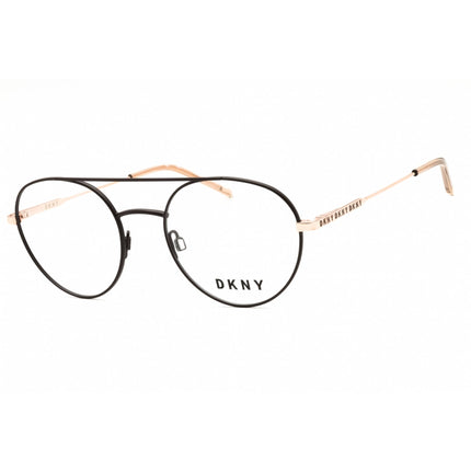 DKNY Unisex Eyeglasses - Round Brown/Rose Gold Metal Full Rim Frame | DK1025 210 ,