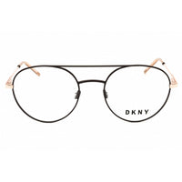 DKNY Unisex Eyeglasses - Round Brown/Rose Gold Metal Full Rim Frame | DK1025 210 ,