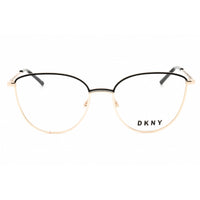 DKNY Unisex Eyeglasses - Cat Eye Shape Black/Gold Metal Full Rim Frame | DK1027 001 ,