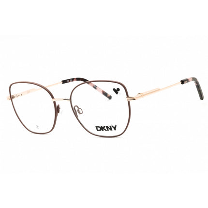 DKNY Unisex Eyeglasses - Cat Eye Taupe/Rose Gold Metal Full Rim Frame | DK1034 272 ,