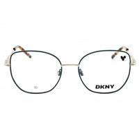 DKNY Unisex Eyeglasses - Cat Eye Shape Teal/Silver Metal Full Rim Frame | DK1034 440 ,