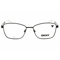 DKNY Unisex Eyeglasses - Rectangular Satin Black Metal Full Rim Frame | DK1035 001 ,