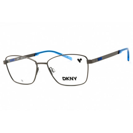 DKNY Unisex Eyeglasses - Rectangular Satin Gunmetal Metal Full Rim | DK1035 070 ,