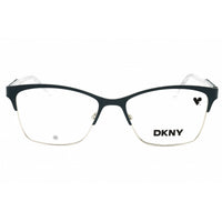 DKNY Unisex Eyeglasses - Rectangular Teal/Silver Metal Full Rim Frame | DK3008 440 ,