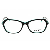 DKNY Unisex Eyeglasses - Oval Shape Black/Aqua Acetate Full Rim Frame | DK5047 001 ,