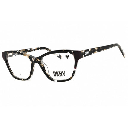 DKNY Unisex Eyeglasses - Cat Eye Black Tortoise/Plum Acetate Full Rim | DK5057 010 ,