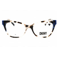 DKNY Unisex Eyeglasses - Cat Eye Bone Tortoise/Cobalt Acetate Full Rim | DK5058 275 ,