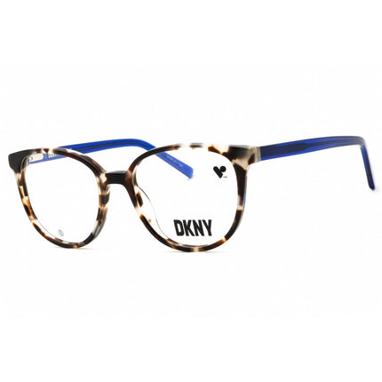 DKNY Unisex Eyeglasses - Round Bone Tortoise Acetate Full Rim Frame | DK5059 275 ,