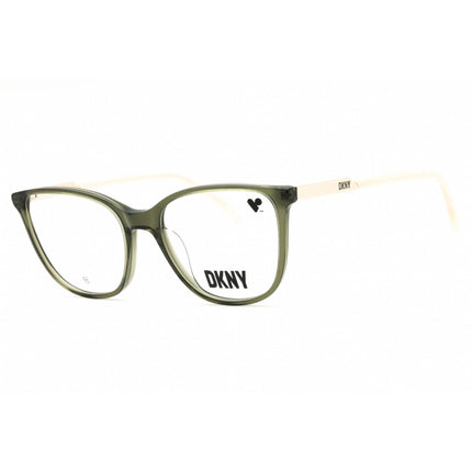 DKNY Unisex Eyeglasses - Cat Eye Crystal Pesto Acetate Full Rim Frame | DK5066 330 ,