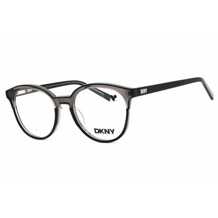 DKNY Unisex Eyeglasses - Round Double Smoke Acetate Full Rim Frame | DK5070 015 ,