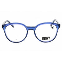 DKNY Unisex Eyeglasses - Round Triple Blueberry Acetate Full Rim Frame | DK5070 425 ,