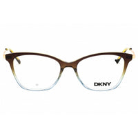 DKNY Unisex Eyeglasses - Cat Eye Crystal Moss/Blue Acetate Full Rim | DK7010 343 ,