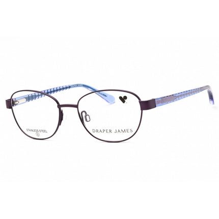 Draper James Unisex Eyeglasses - Oval Shape Plum Metal Full Rim Frame | DJ1017 505 ,