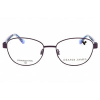 Draper James Unisex Eyeglasses - Oval Shape Plum Metal Full Rim Frame | DJ1017 505 ,