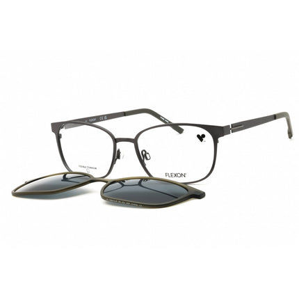 Flexon Unisex Eyeglasses - Rectangular Metal Full Rim Frame | FLX1008MAG-SET 033 ,