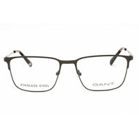 GANT Unisex Eyeglasses - Rectangular Matte Dark Nickeltin Metal Frame | GA3241 007 ,